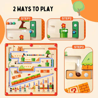 Montessori Magnetic House Maze