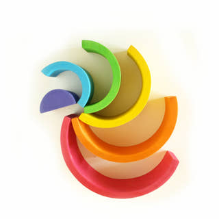 Montessori Wooden Rainbow Stacker