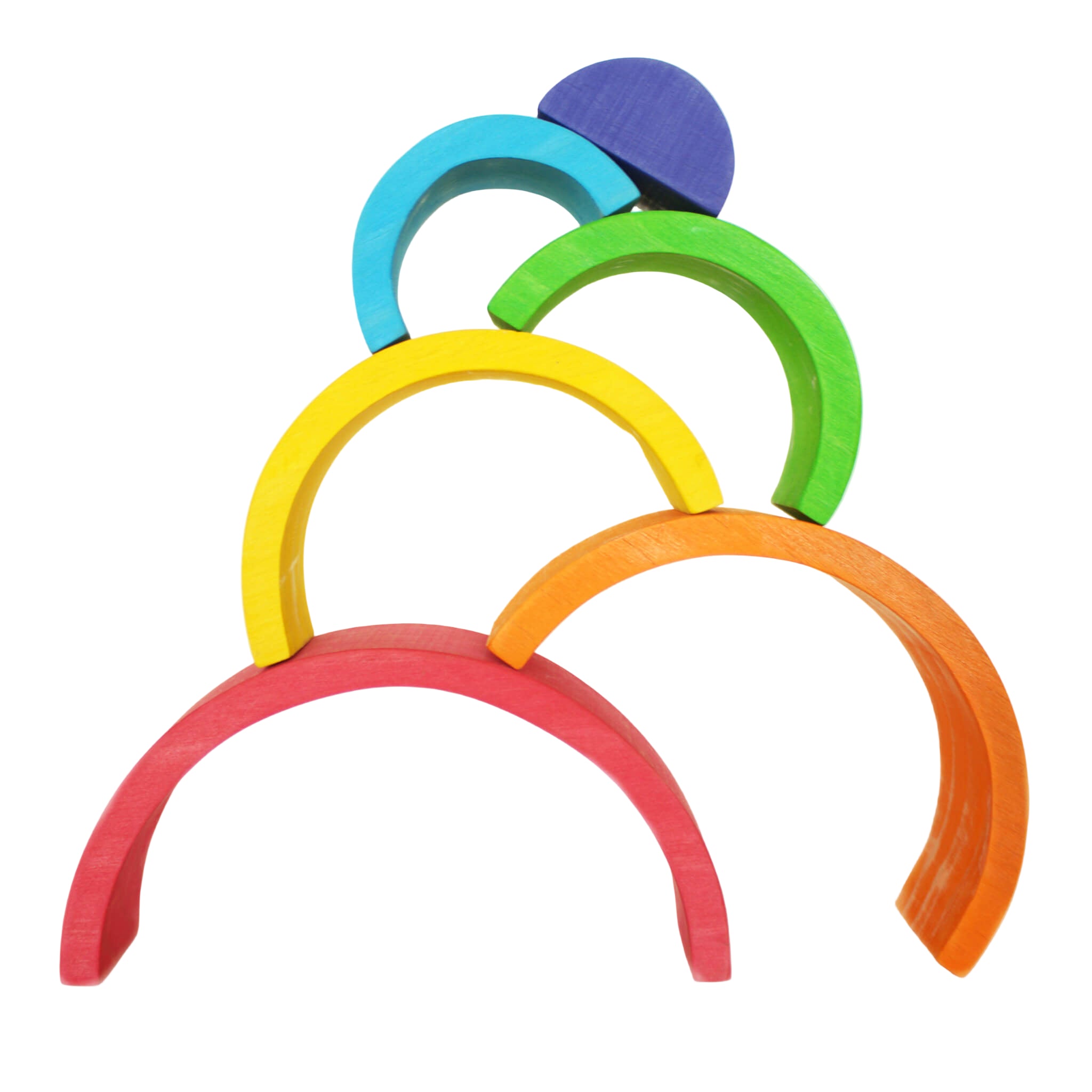 Montessori Wooden Rainbow Stacking Tower