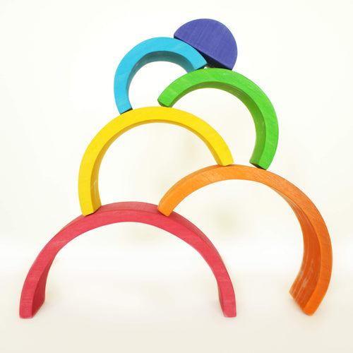 Montessori Wooden Rainbow Stacking Tower